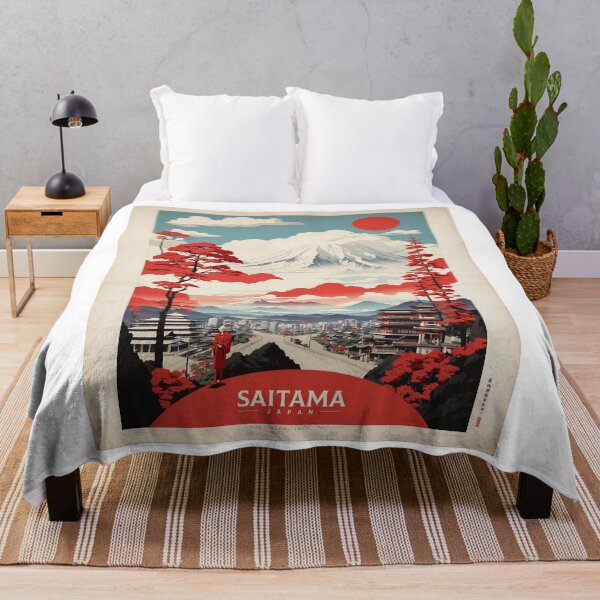 Item preview, Saitama Japan Vintage Poster Tourism 2 designed and sold by TravelersGems.