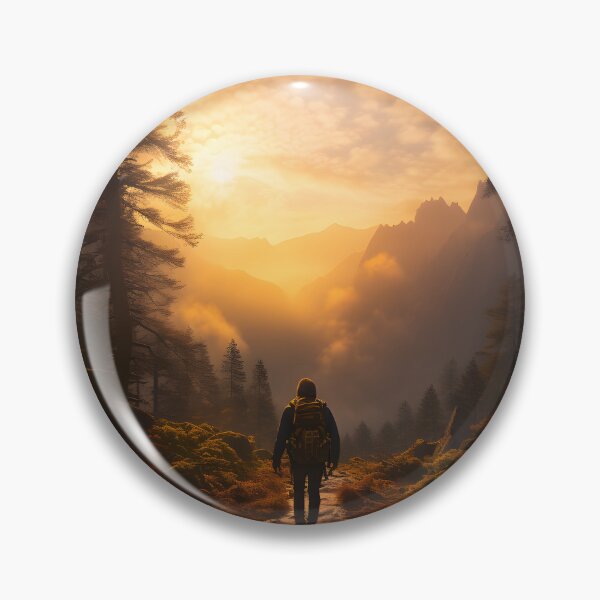 Item preview, Hiking in Solitude: A Journey Through the Misty Forest designed and sold by Shirtastically.