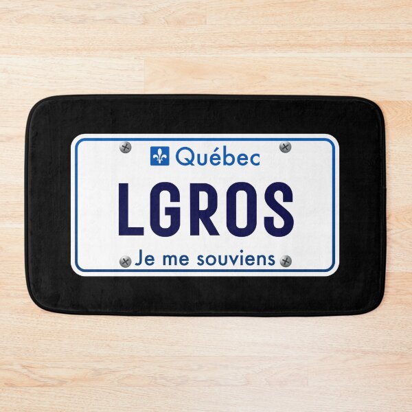 Item preview, LGROS Quebec Funny Car License Plate Je Me Souviens designed and sold by Quebec-Shop.