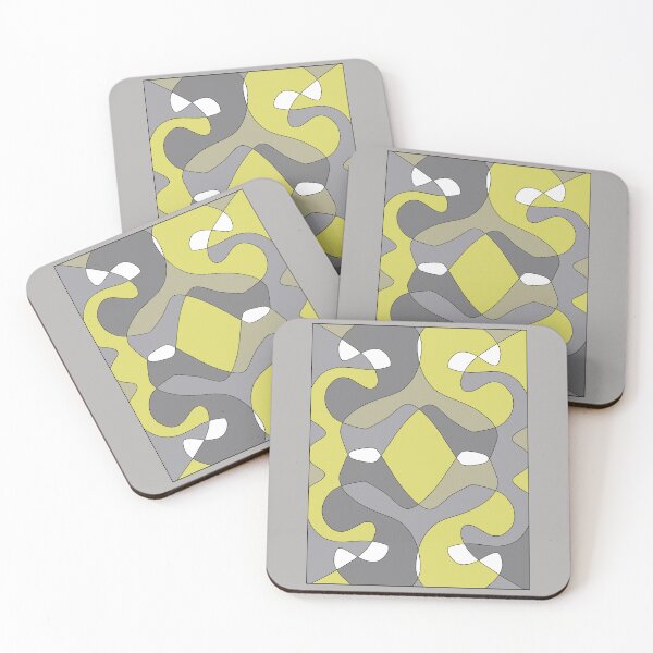 Item preview, patterns with gray and yellow tones designed and sold by azet-art.