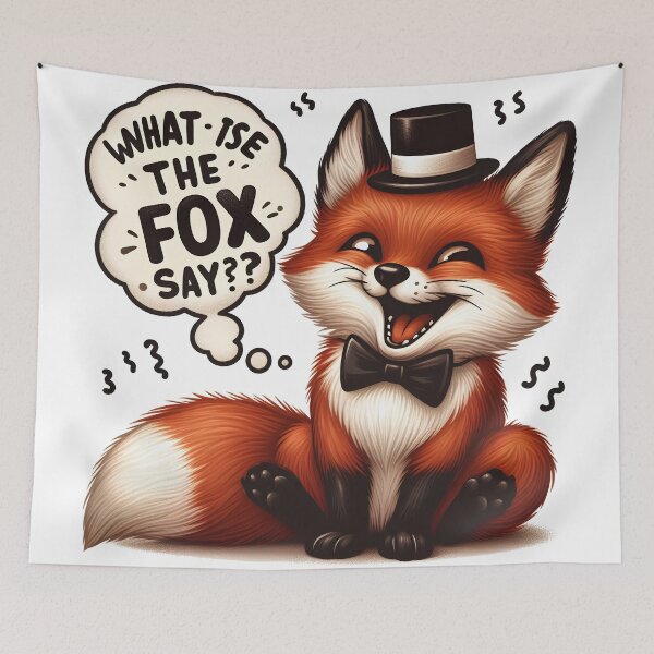 Item preview, Master of Humor: Fox with Hat and Bowtie designed and sold by HAKAN YILDIRIM.