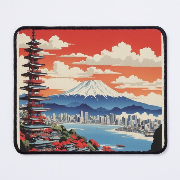 Item preview, Okazaki Japan Vintage Poster Tourism  designed and sold by TravelersGems.