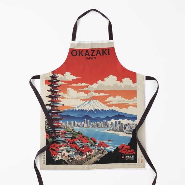 Item preview, Okazaki Japan Vintage Poster Tourism  designed and sold by TravelersGems.