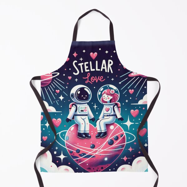 Item preview, Cosmic Bond: An Astronaut Couple's Heartfelt Galaxy Adventure designed and sold by ArtComixHaven.