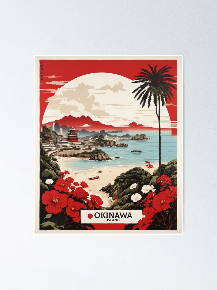 Thumbnail 1 of 3, Poster, Okinawa Japan Vintage Poster Tourism designed and sold by TravelersGems.