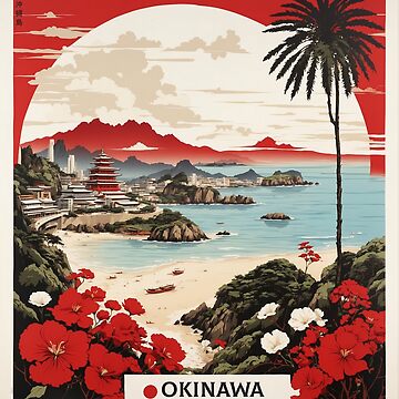 Artwork thumbnail, Okinawa Japan Vintage Poster Tourism by TravelersGems