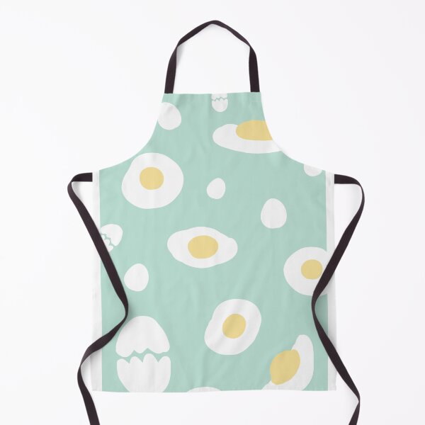 Item preview, green background decorated with fried eggs designed and sold by Bunnylovely.