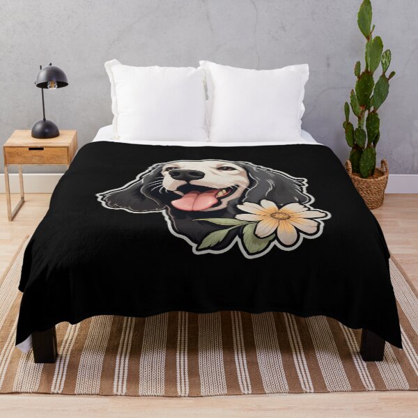 Item preview, English Setter with Flowers designed and sold by CUTEDOGGIEZ.