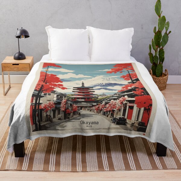 Item preview, Okayama Japan Mount Fuji Vintage Poster Tourism designed and sold by TravelersGems.