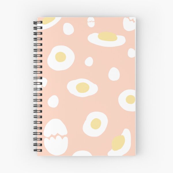 Item preview, orange background decorated with fried eggs designed and sold by Bunnylovely.