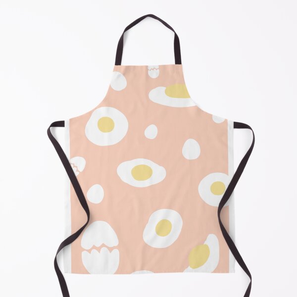 Item preview, orange background decorated with fried eggs designed and sold by Bunnylovely.