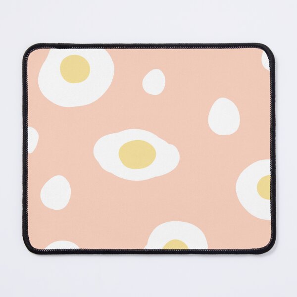 Item preview, orange background decorated with fried eggs designed and sold by Bunnylovely.