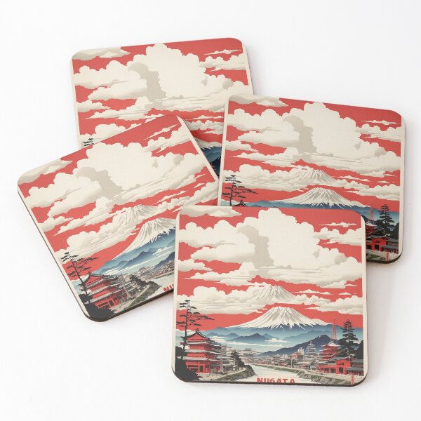 Item preview, Niigata Japan Mount Fuji Vintage Poster Tourism  designed and sold by TravelersGems.