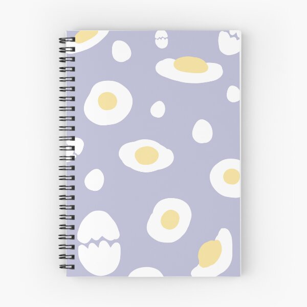 Item preview, purple background decorated with fried eggs designed and sold by Bunnylovely.