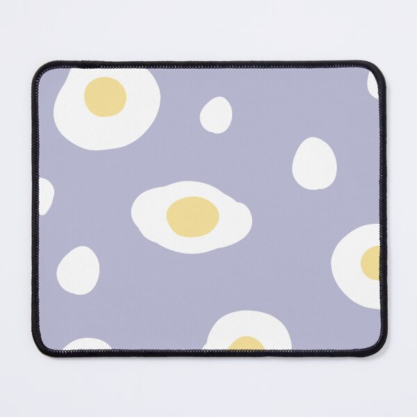 Item preview, purple background decorated with fried eggs designed and sold by Bunnylovely.