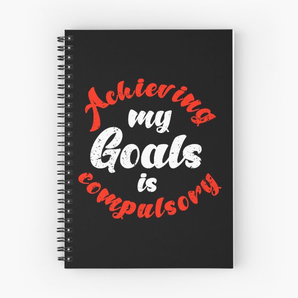 Item preview,  Achieving My Goals Is Compulsory Self Motivation Quote Red and white designed and sold by YerrouDesing.