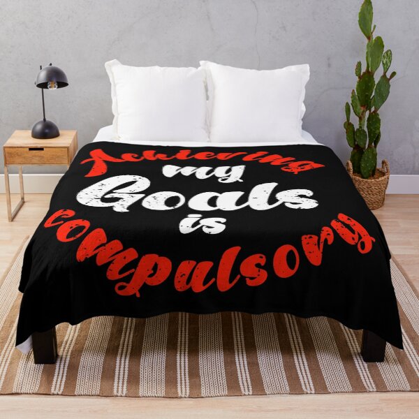 Item preview,  Achieving My Goals Is Compulsory Self Motivation Quote Red and white designed and sold by YerrouDesing.