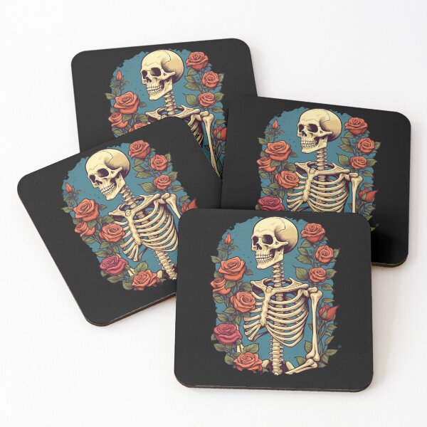 Item preview, MY BONES AND BOTANY / SKULL WITH FLOWERS designed and sold by LuNkyRose.