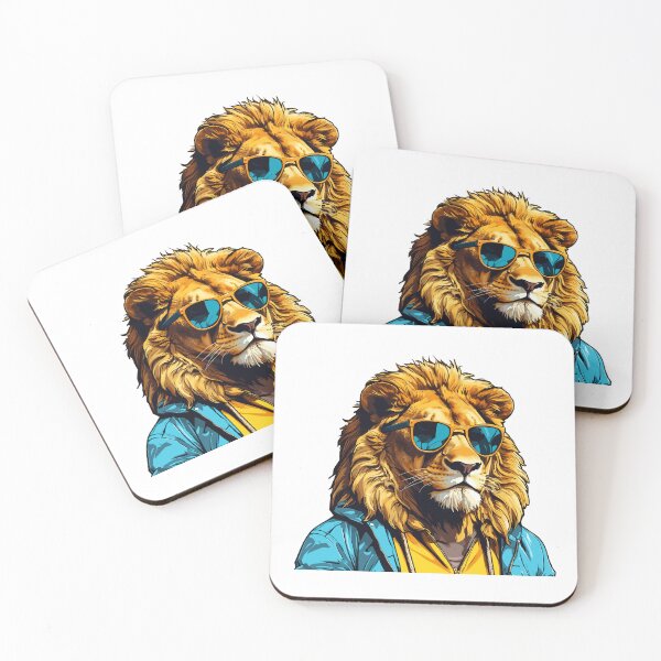 Item preview, Hip Hop Lion with sunglasses designed and sold by MamikonarsRB.