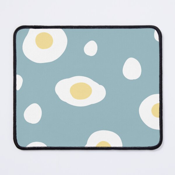 Item preview, Black background decorated with fried eggs designed and sold by Bunnylovely.