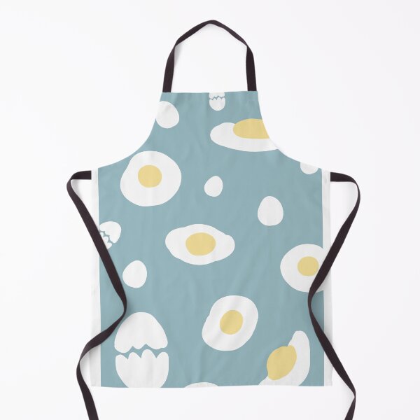 Item preview, Black background decorated with fried eggs designed and sold by Bunnylovely.