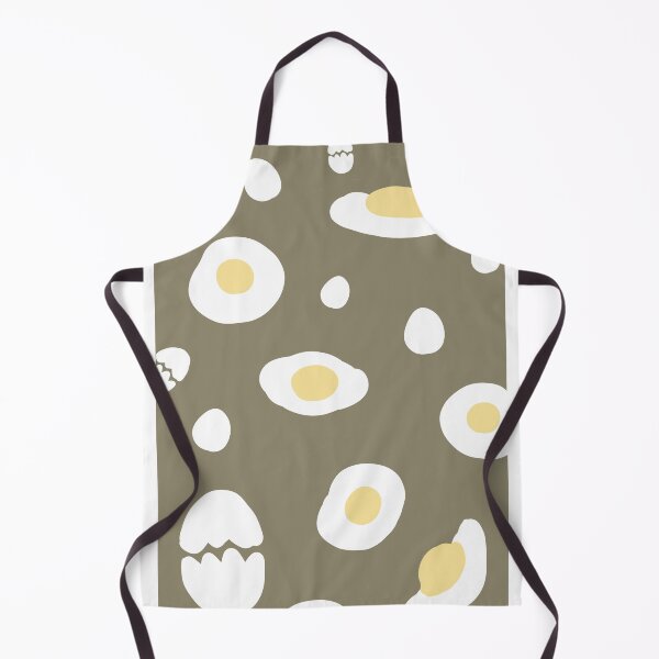 Item preview, brown background decorated with fried eggs designed and sold by Bunnylovely.