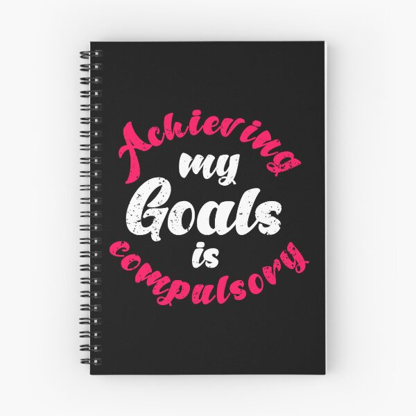 Item preview,  Achieving My Goals Is Compulsory Self Motivation Quote Pink and White designed and sold by YerrouDesing.