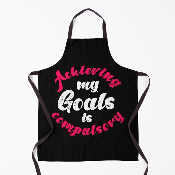 Item preview,  Achieving My Goals Is Compulsory Self Motivation Quote Pink and White designed and sold by YerrouDesing.