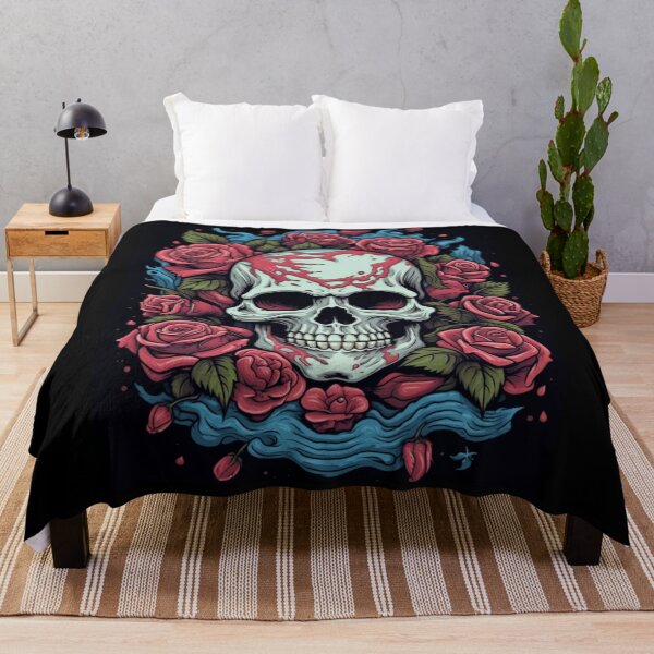 Item preview, MY BONES AND BOTANY / SKULL WITH ROSES designed and sold by LuNkyRose.