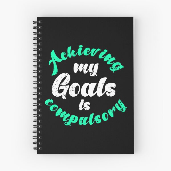 Item preview,  Achieving My Goals Is Compulsory Self Motivation Quote Green and white designed and sold by YerrouDesing.