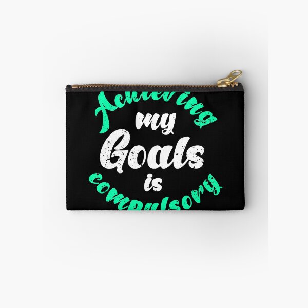 Item preview,  Achieving My Goals Is Compulsory Self Motivation Quote Green and white designed and sold by YerrouDesing.