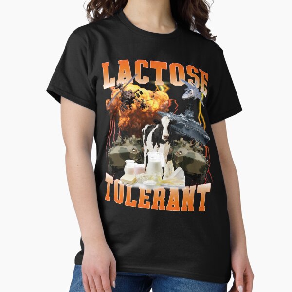 Vista previa del artículo con la obra «Meme tolerante a la lactosa Sarcástico De moda Divertido», diseñado y vendido por wtfbba.