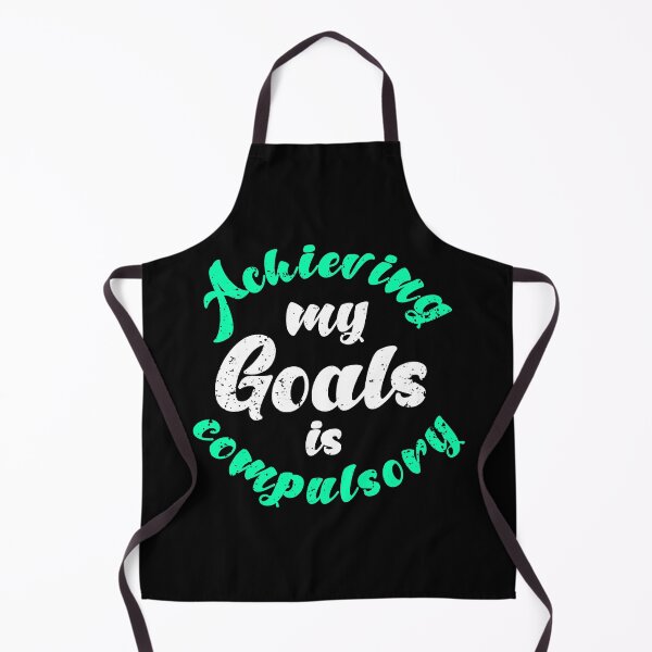 Item preview,  Achieving My Goals Is Compulsory Self Motivation Quote Green and white designed and sold by YerrouDesing.