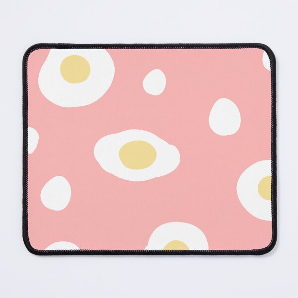 Item preview, Pink background decorated with fried eggs designed and sold by Bunnylovely.