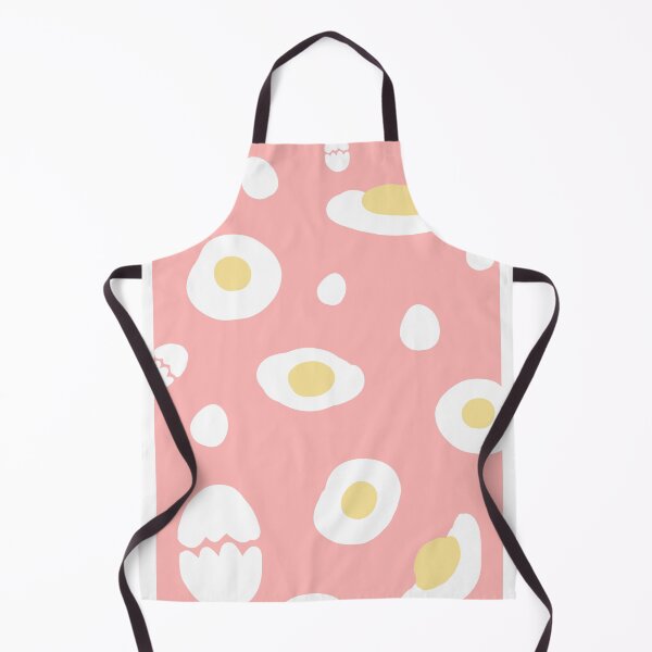 Item preview, Pink background decorated with fried eggs designed and sold by Bunnylovely.