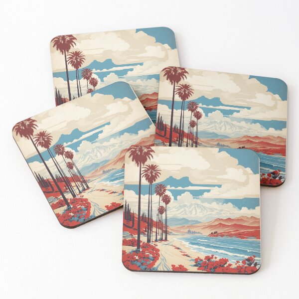 Item preview, California USA Vintage Poster Tourism  designed and sold by TravelersGems.
