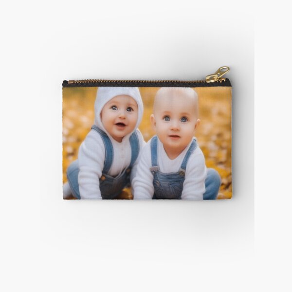 Item preview, Cute twin babies having fun -million dollar smile designed and sold by Sparkdesigner2.