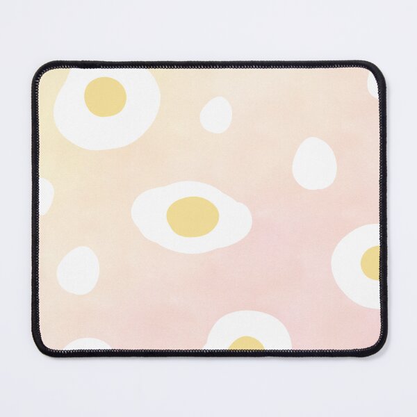 Item preview, Pink background decorated with fried eggs designed and sold by Bunnylovely.