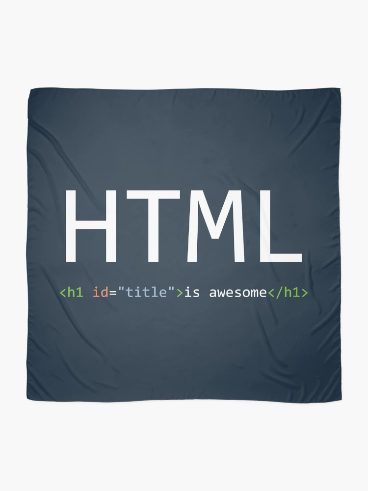 Thumbnail 2 of 3, Scarf, HTML is awesome - Computer Programming designed and sold by Programming Jokes.