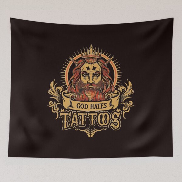 Item preview, God hates tattoos - What Does the Bible Say about Tattoos? designed and sold by Superdealkoeln.