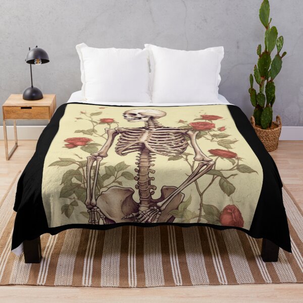 Item preview, MY BONES AND BOTANY / SKULL WITH ROSES designed and sold by LuNkyRose.