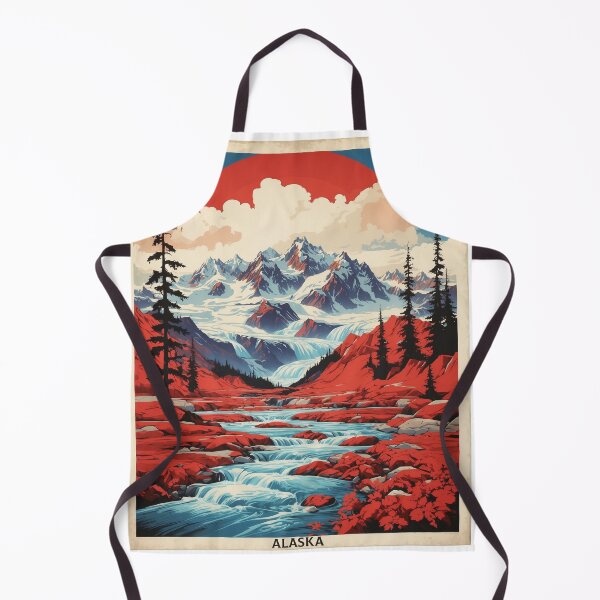 Item preview, Alaska USA Vintage Poster Tourism 2 designed and sold by TravelersGems.