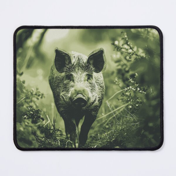 Item preview, Wild pig in forest designed and sold by WildheartPOD.