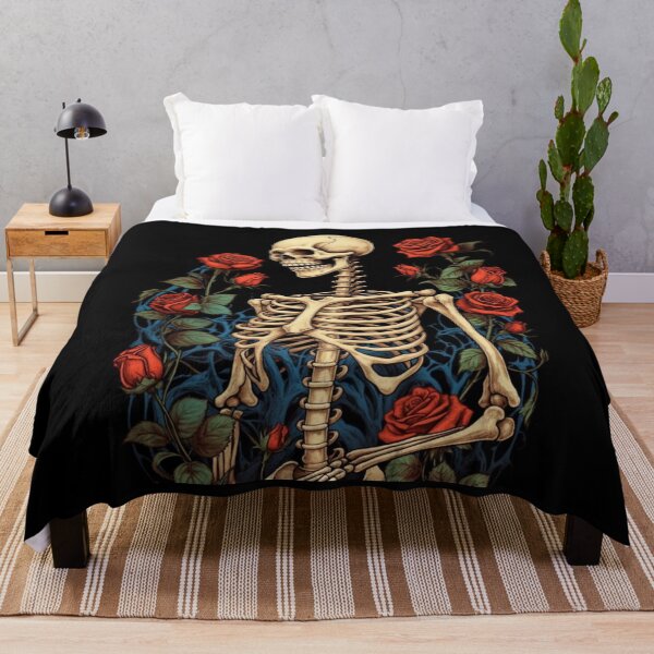 Item preview, BONES AND BOTANY / SKULL WITH ROSES designed and sold by LuNkyRose.