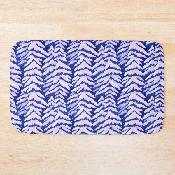 Item preview, Seamless Spruce & Snowflake Symphony in Blue designed and sold by Phutharesuan Wachirapisut.