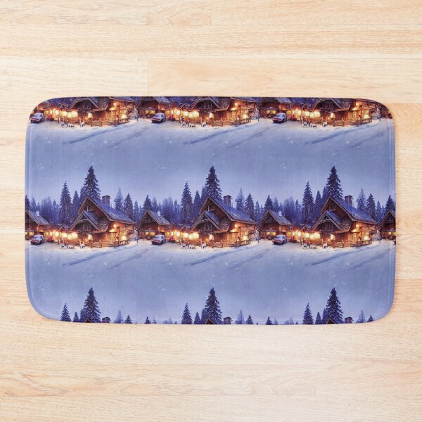 Item preview, Seamless Starry Night Cabin Retreat designed and sold by Phutharesuan Wachirapisut.