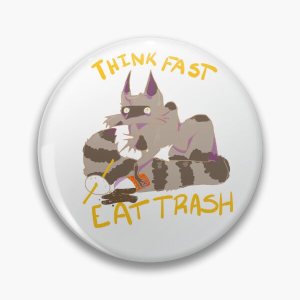 Item preview, Think Fast Eat Trash designed and sold by DrawingonLEMONS.