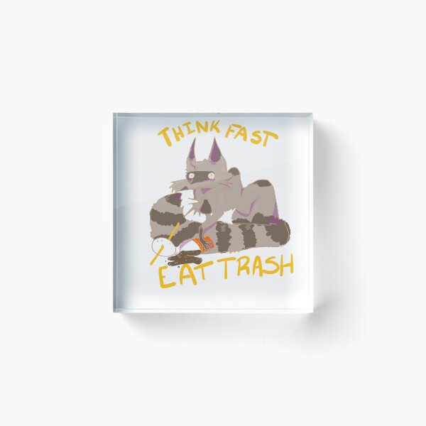 Item preview, Think Fast Eat Trash designed and sold by DrawingonLEMONS.