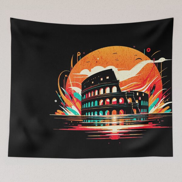 Item preview, Roman Colosseum Italy Graffiti Design designed and sold by RedDesignSyc.