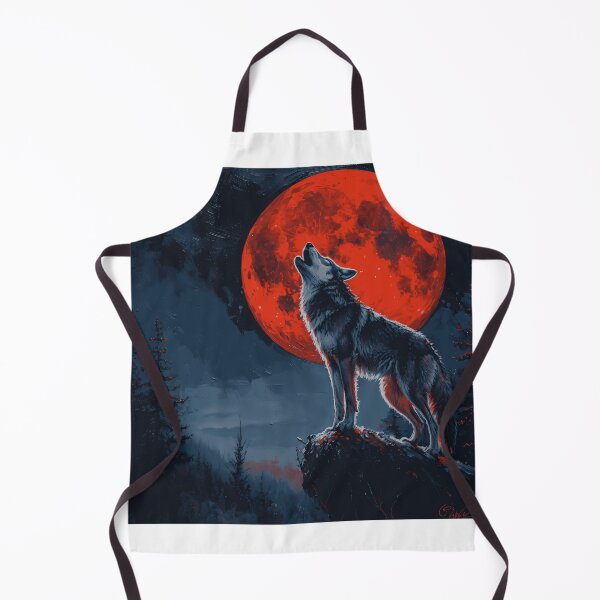Artikelvorschau, Blutmond und Wolf entworfen und verkauft von WildheartPOD.